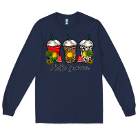 Navy hello summer Long Sleeve Tee - CowhideDigitalArt