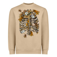 Mushroom Flower rib cage bees Heavyweight Sweatshirt - RanaPortraitStore
