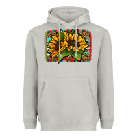 Moon Dust Sunflower With Serape Background Heavyweight Hoodie - Jasminsmagicworld