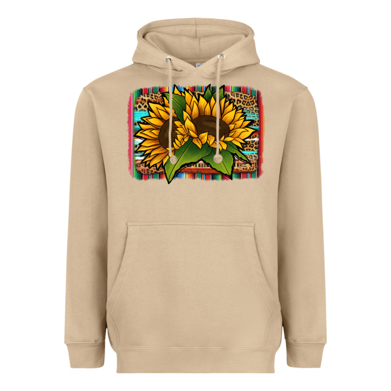 Sunflower With Serape Background Heavyweight Hoodie by Jasminsmagicworld | Teevron