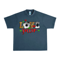 Midnight Navy love soccer Urban Heavy Tee - Zillion Design Studio