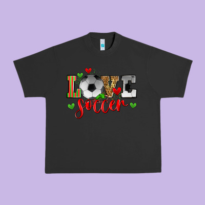 Love Soccer Urban Heavy Tee Designed By Zillion Design Studio