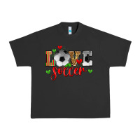 Pigment Black love soccer Urban Heavy Tee - Zillion Design Studio