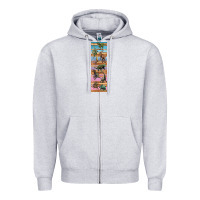 Heather Grey dinosaurs pen wrap Zipper Hoodie - Artiststas