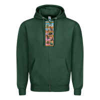Sports Green dinosaurs pen wrap Zipper Hoodie - Artiststas