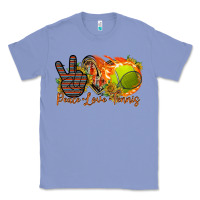 Colony Blue peace love tennis Classic Tee - RacoonDesign