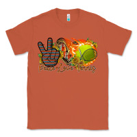 Copper peace love tennis Classic Tee - RacoonDesign