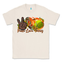 Natural peace love tennis Classic Tee - RacoonDesign