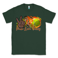 Sports Green peace love tennis Classic Tee - RacoonDesign