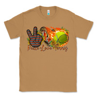 Toasted Coconut peace love tennis Classic Tee - RacoonDesign