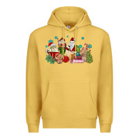 Antique Gold santa coffee Premium Hoodie - MaliasSmallBusiness