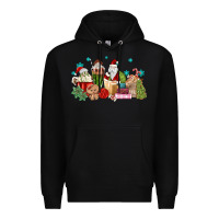 Black santa coffee Premium Hoodie - MaliasSmallBusiness