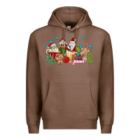 Chestnut santa coffee Premium Hoodie - MaliasSmallBusiness