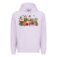 Lilac santa coffee Premium Hoodie - MaliasSmallBusiness