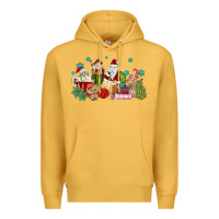 Mustard santa coffee Premium Hoodie - MaliasSmallBusiness