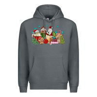 Rock santa coffee Premium Hoodie - MaliasSmallBusiness