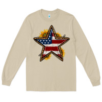 Mushroom western 4th of july star Long Sleeve Tee - HRA Design Shop
