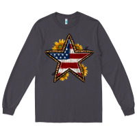 Smoke western 4th of july star Long Sleeve Tee - HRA Design Shop