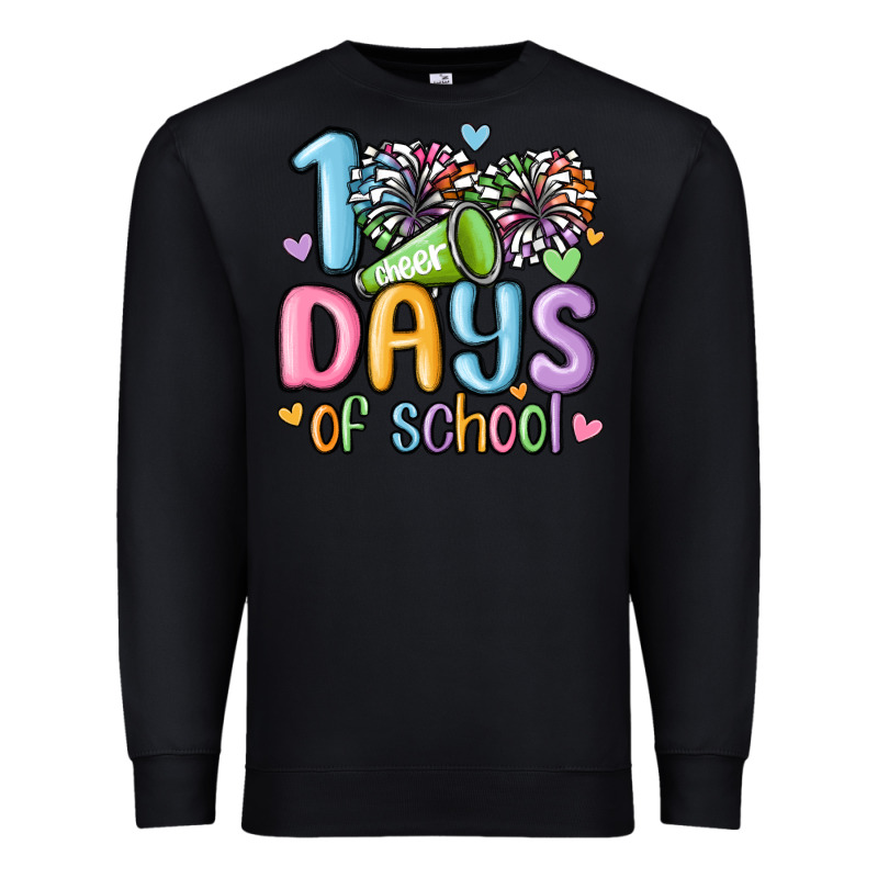 100 Days Of School Cheer Premium Sweatshirt by MaliasSmallBusiness | Teevron