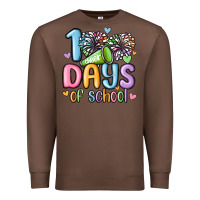 Chestnut 100 days of school cheer Premium Sweatshirt - MaliasSmallBusiness