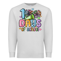 Dove Grey 100 days of school cheer Premium Sweatshirt - MaliasSmallBusiness