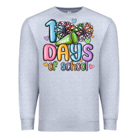 Heather Grey 100 days of school cheer Premium Sweatshirt - MaliasSmallBusiness