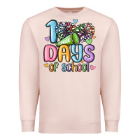Pale Pink 100 days of school cheer Premium Sweatshirt - MaliasSmallBusiness