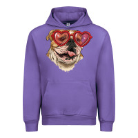 Tulip English bulldog with love glass Urban Hoodie - RanaPortraitStore