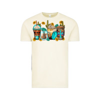 Blessed Coffee Cups Vintage Tee | Teevron