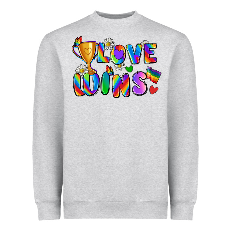 Love Wins Heavyweight Sweatshirt by Zillion Design Studio | Teevron