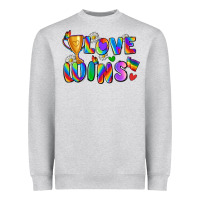 Heather Grey love wins Heavyweight Sweatshirt - Zillion Design Studio