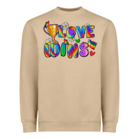 Mushroom love wins Heavyweight Sweatshirt - Zillion Design Studio