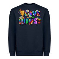 Navy love wins Heavyweight Sweatshirt - Zillion Design Studio