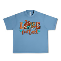 Pebble Blue love football Urban Heavy Tee - Zillion Design Studio