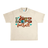 Sandshell love football Urban Heavy Tee - Zillion Design Studio