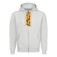 Dove Grey dinosaurs pen wrap Zipper Hoodie - Artiststas
