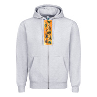 Heather Grey dinosaurs pen wrap Zipper Hoodie - Artiststas