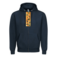 Navy dinosaurs pen wrap Zipper Hoodie - Artiststas