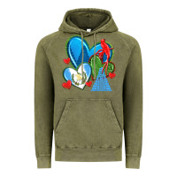 Vintage Olive guatemala hearts Vintage Hoodie - texasbilliewilder