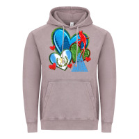 Vintage Zinc guatemala hearts Vintage Hoodie - texasbilliewilder