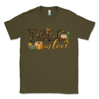 Army Green fall in love Classic Tee - BundleAndBundleShop
