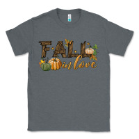 Charcoal Heather fall in love Classic Tee - BundleAndBundleShop