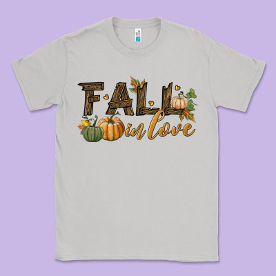 Fall In Love Classic Tee Designed By Bundleandbundleshop
