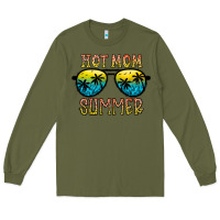 Army Green hot mom summer Long Sleeve Tee - CowhideDigitalArt