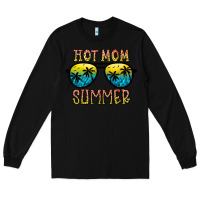 Black hot mom summer Long Sleeve Tee - CowhideDigitalArt