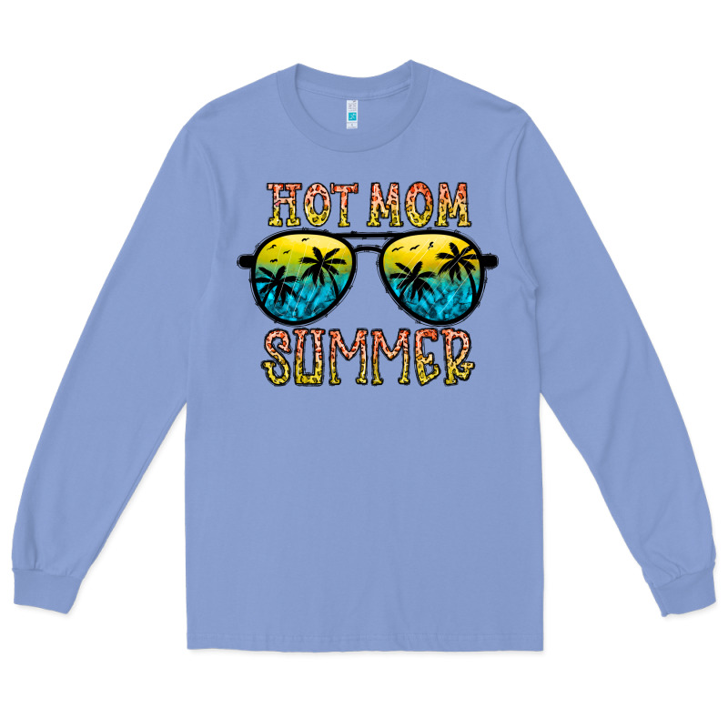 Hot Mom Summer Long Sleeve Tee by CowhideDigitalArt | Teevron