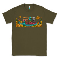 Army Green beer and sunshine 16oz libbey cup Classic Tee - HRA Design Shop
