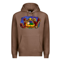 Chestnut baby jesus joy Premium Hoodie - MaliasSmallBusiness