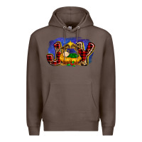 Coffee baby jesus joy Premium Hoodie - MaliasSmallBusiness