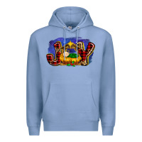 Colony Blue baby jesus joy Premium Hoodie - MaliasSmallBusiness